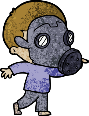 Bir insan tarafından çizilmiş gülen çizgi film adamı.