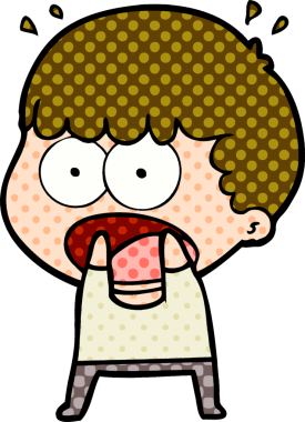 Bir insan tarafından çizilmiş bir karikatür.