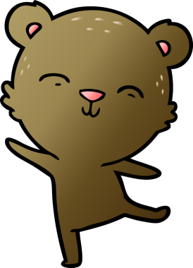 Bir insan tarafından çizilmiş bir çizgi film karakteri.