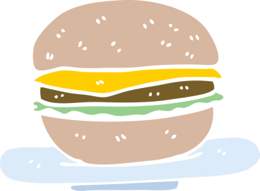 Bir insan tarafından çizilmiş düz renkli çizim çizimi.