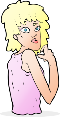 Bir insan tarafından çizilmiş bir karikatür.