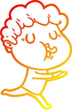 Bir insan tarafından çizilmiş, çizgi film karakteri.