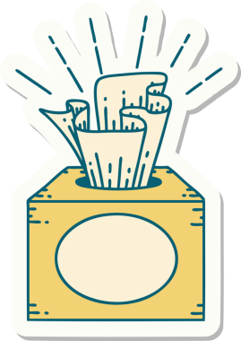 Bir insan tarafından çizilmiş dokuların dövme stili etiketi.