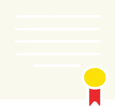 Bir insan tarafından çizilmiş bir çalışma diplomasının düz renk retro karikatürü