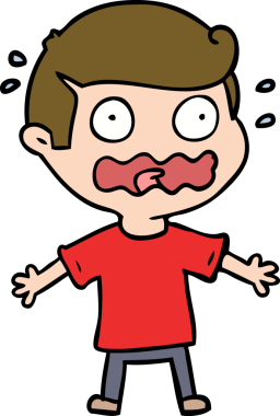 Çizgi filmdeki adam bir insan tarafından çizilmiş.