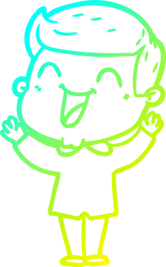 Bir insan tarafından çizilmiş bir çizgi film karakterinin soğuk çizgi çizimi.