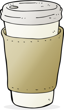 bir insan tarafından çizilmiş bir kahve fincanı.