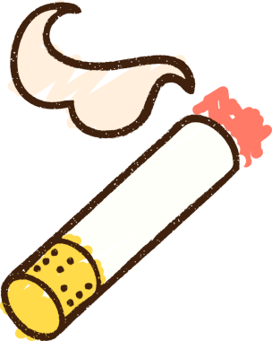 Bir insan tarafından çizilmiş sigara tebeşiri.