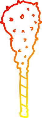 Bir insan tarafından çizilmiş ilkel bir kulübün sıcak çizgi çizimi.