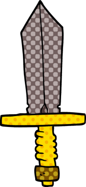 Bir insan tarafından çizilmiş karalama hançeri.