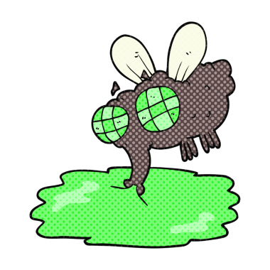 Bir insan tarafından çizilmiş serbest çizim iğrenç sinek.