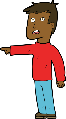 Bir insan tarafından çizilmiş çizgi filmdeki adam.