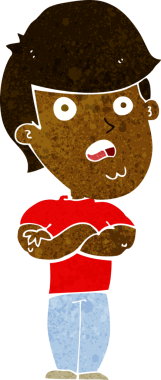 bir insan tarafından çizilmiş hayal kırıklığına uğramış bir adam.