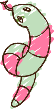 Bir insan tarafından çizilen Yılan Tebeşiri