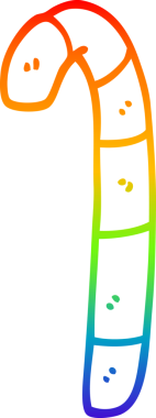 Bir insan tarafından çizilmiş pembe baston şekerlerin çizgi çizimi.