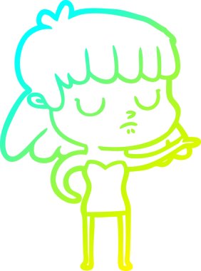 Bir insan tarafından çizilmiş ilgisiz bir karikatür çizimi.