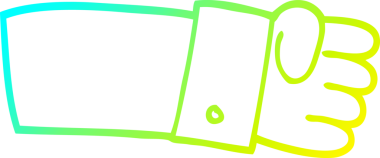 Bir insan tarafından çizilmiş bir karikatür judo kesim gömleğinin soğuk gradyan çizimi