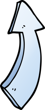 Bir insan tarafından çizilmiş karalama işaretli ok