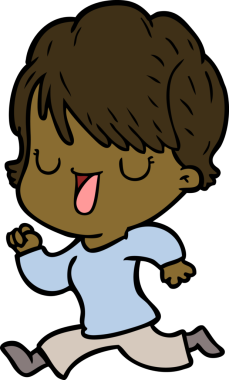 Bir insan tarafından çizilmiş bir karikatür kadın konuşuyor.