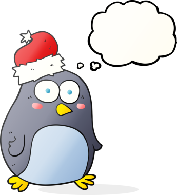 Bir insan tarafından çizilmiş serbest çizim baloncuk pengueni.