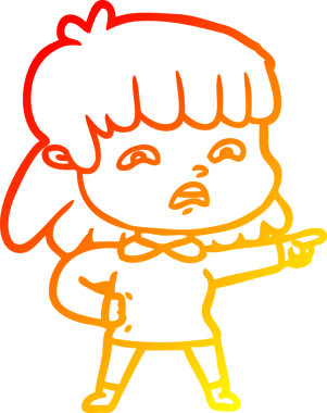 İnsan tarafından çizilmiş endişeli bir karikatür çizimi.