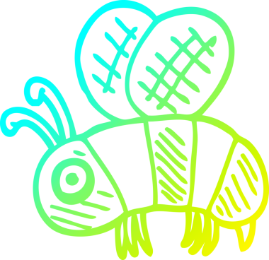 Bir insan tarafından çizilen kaygılı bir karikatür çizimi.