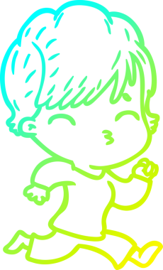 Bir insan tarafından çizilmiş bir karikatür kadın çizimi