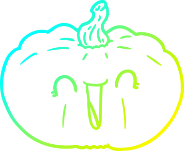 Bir insan tarafından çizilmiş bir çizgi balkabağı çizimi.