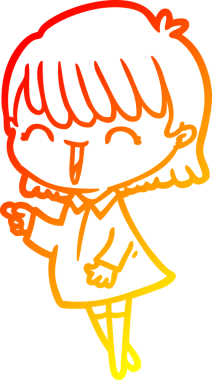 Bir insan tarafından çizilmiş bir karikatür kadın çizimi