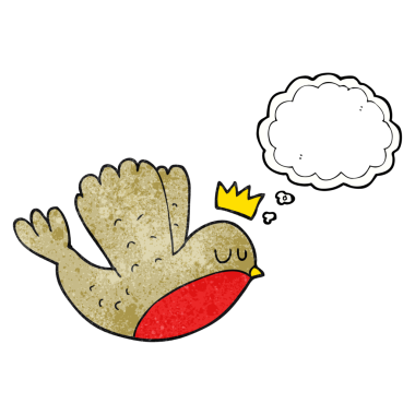 Serbest çizim düşünce balonu desenli bir karikatür uçan noel ardıcı bir insan tarafından çizilmiş.