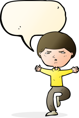 Bir insan tarafından çizilmiş konuşma balonlu kızgın adam çizgi filmi.