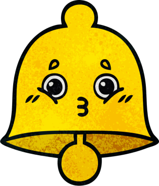 Bir insan tarafından çizilmiş eski grunge desenli bir çan.