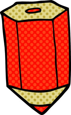 Bir insan tarafından çizilmiş karalama renkli kalem.