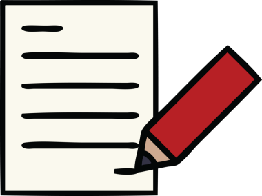 Bir insan tarafından çizilmiş güzel bir belge karikatürü.