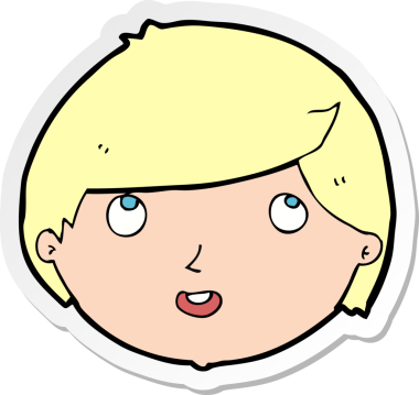 Bir insan tarafından çizilmiş gülen surat çıkartması.