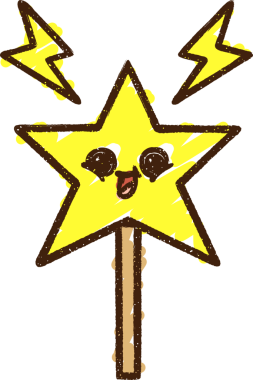 Bir insan tarafından çizilen sihirli değnek tebeşiri