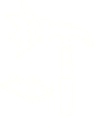 Bir insan tarafından çizilen çekiç tebeşiri