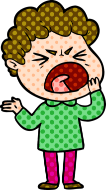 Bir insan tarafından çizilmiş öfkeli bir adam.