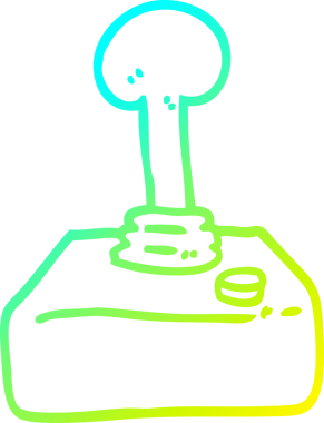 Bir insan tarafından çizilmiş soğuk gradyan çizgi çizimi.