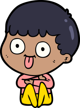 Bir insan tarafından çizilmiş çizgi film adamı.