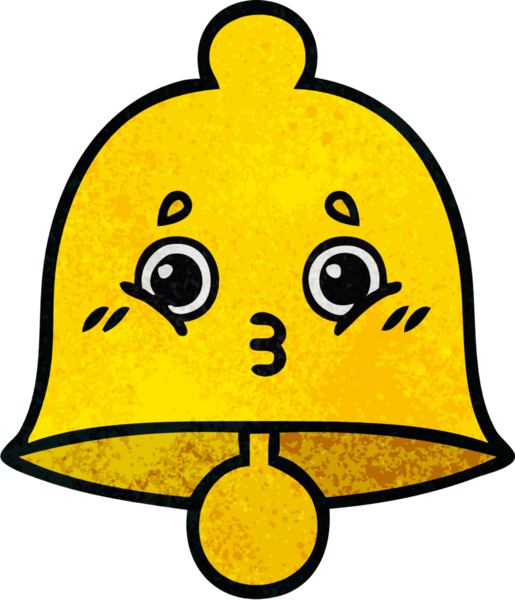 Bir insan tarafından çizilmiş eski grunge desenli bir çan.