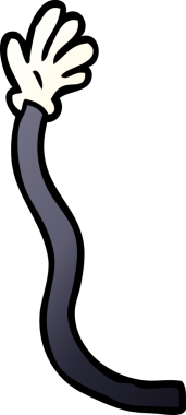 karikatür karalama retro el hareketleri bir insan tarafından çizildi