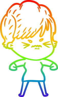 Bir insan tarafından çizilmiş karikatür çizimi.