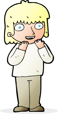 Bir insan tarafından çizilmiş heyecanlı bir çizgi film.