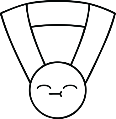 Bir insan tarafından çizilmiş altın madalyanın çizgi çizimi.