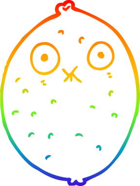 gökkuşağı gradyanı çizimi bir insan tarafından çizilmiş acı limon