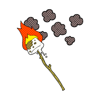 Bir insan tarafından çizilmiş serbest çizgi film şekerlemesi.