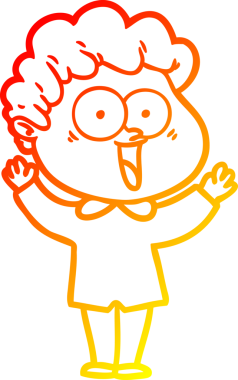 Bir insan tarafından çizilmiş mutlu bir adamın çizgi çizimi.