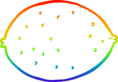 gökkuşağı gradyan çizgi çizimi bir insan tarafından çizilmiş bir karikatür limon