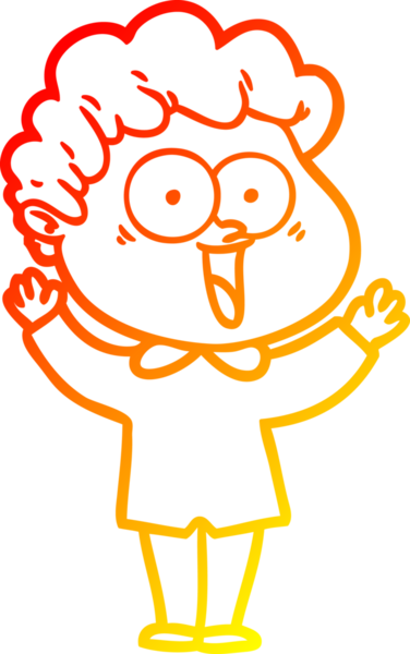 Bir insan tarafından çizilmiş mutlu bir adamın çizgi çizimi.